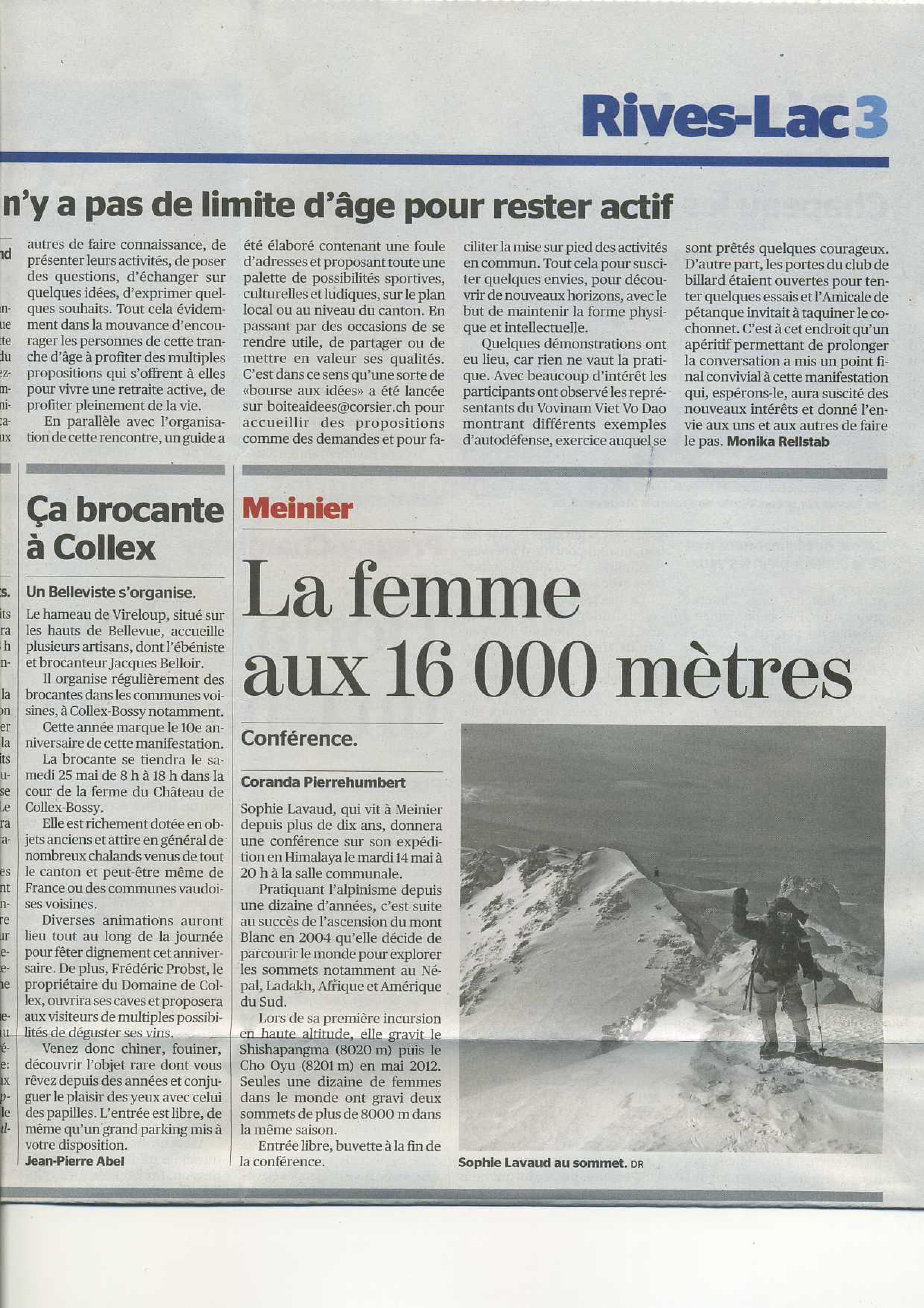 Tribune de Genève - Rives-Lac 13mai13